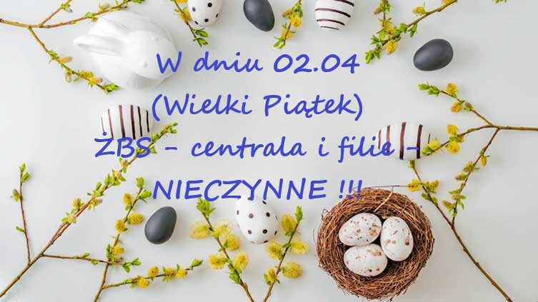 W Wielki Piątek Biblioteka nieczynna !!!