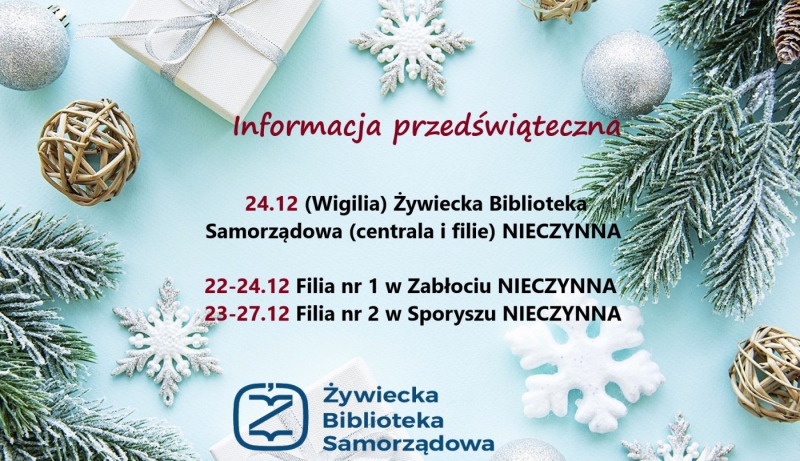 Praca Biblioteki w okresie przedświątecznym