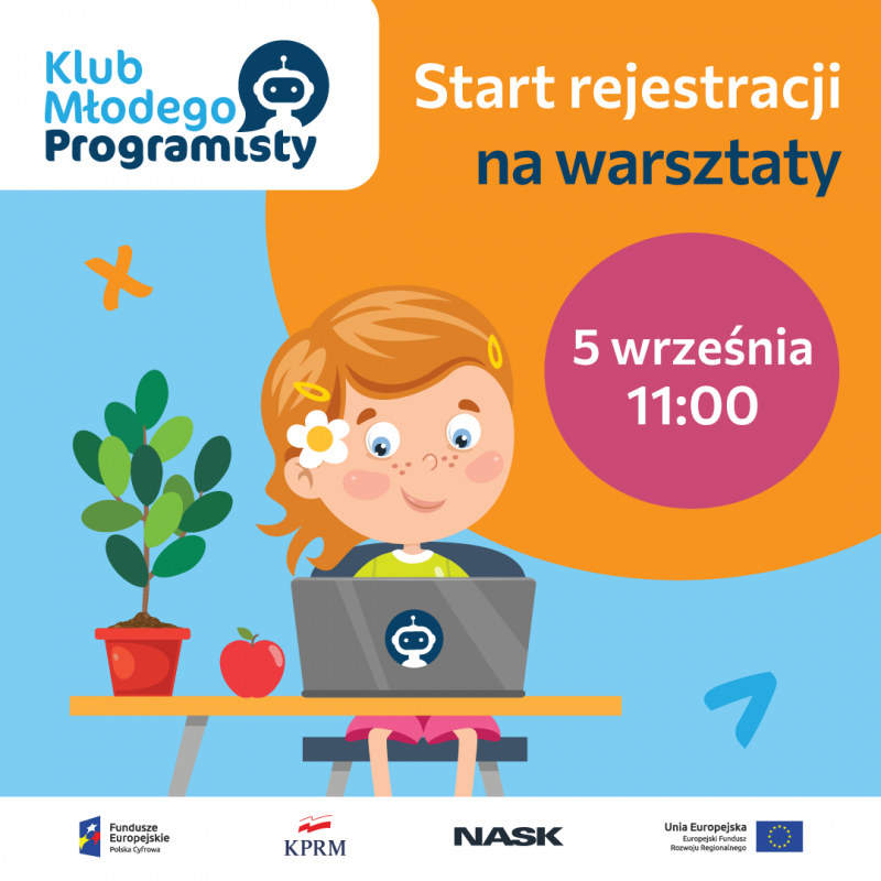 Rusza rejestracja na kolejne zajęcia Klubu Młodego Programisty!