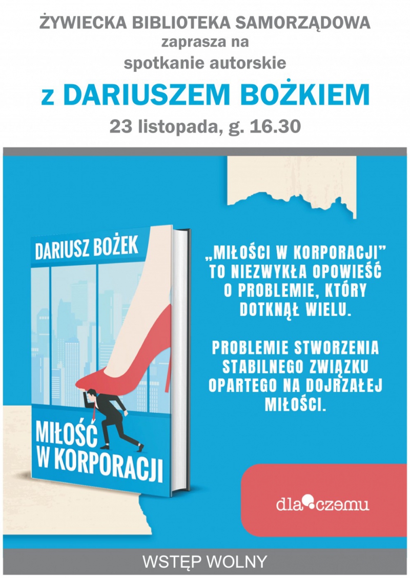 Spotkanie autroskie z Dariuszem Bożkiem