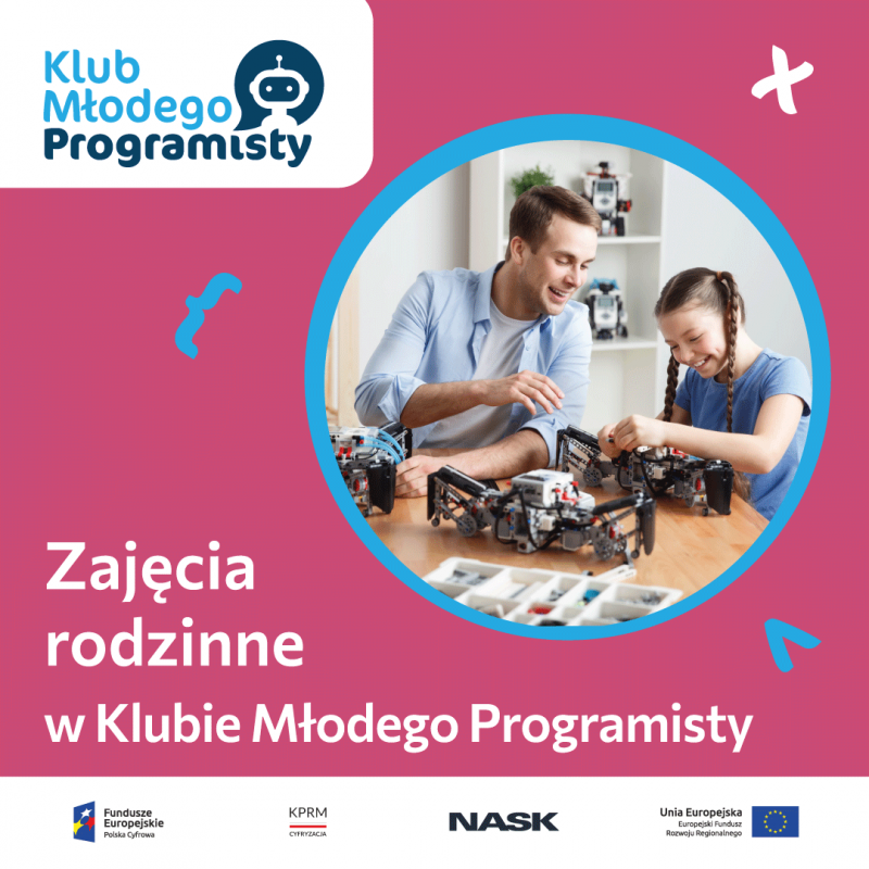 Rodzinne warsztaty z Klubem Młodego Programisty - wracamy z nowym terminem!