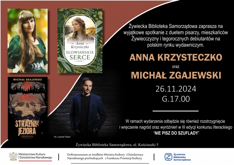 Spotkanie autorskie i rozstrzygnięcie konkursu literackiego!