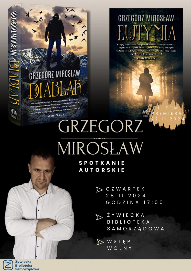 Spotkanie autorskie z Grzegorzem Mirosławem!