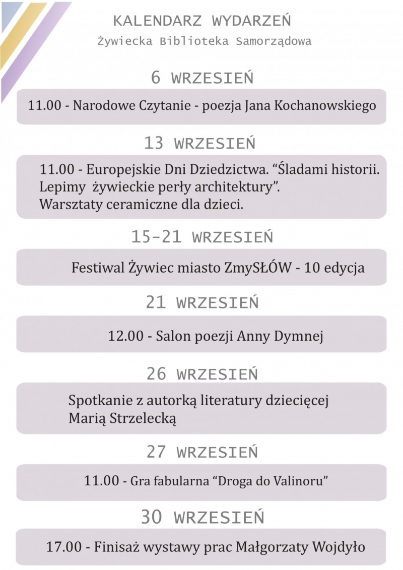 Wrześniowa moc atrakcji!