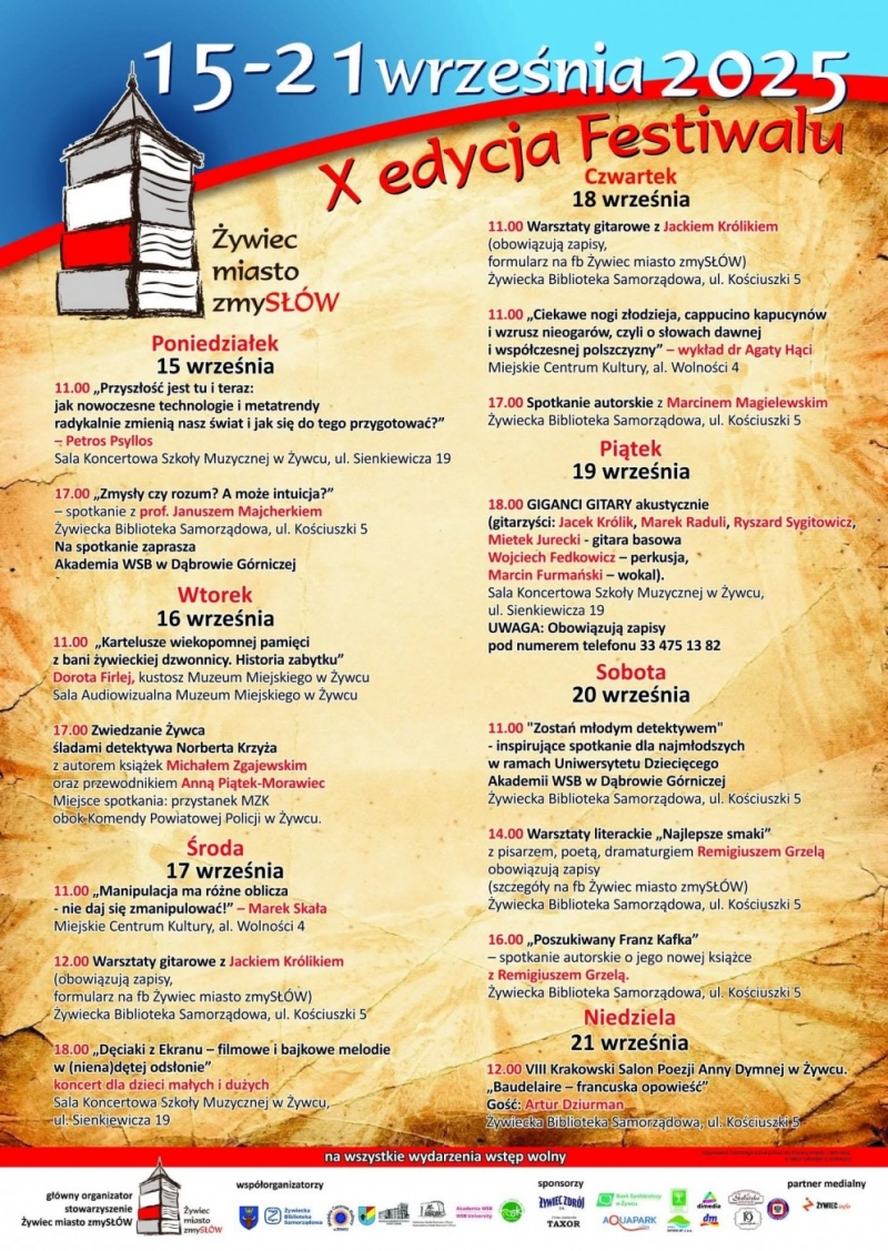 Żywiec miasto zmySŁÓW - rusza X edycja Festiwalu!