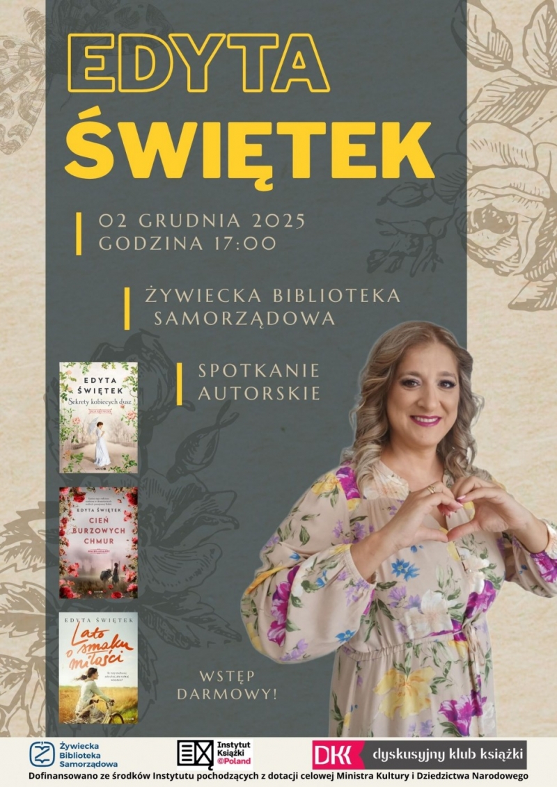 Spotkanie autorskie z Edytą Świętek