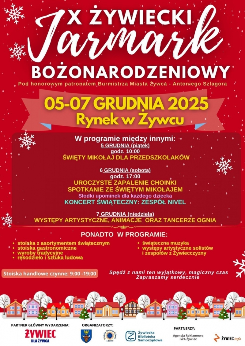 Żywiecki Jarmark Bożonarodzeniowy oraz przedświąteczne akcje w Bibliotece!