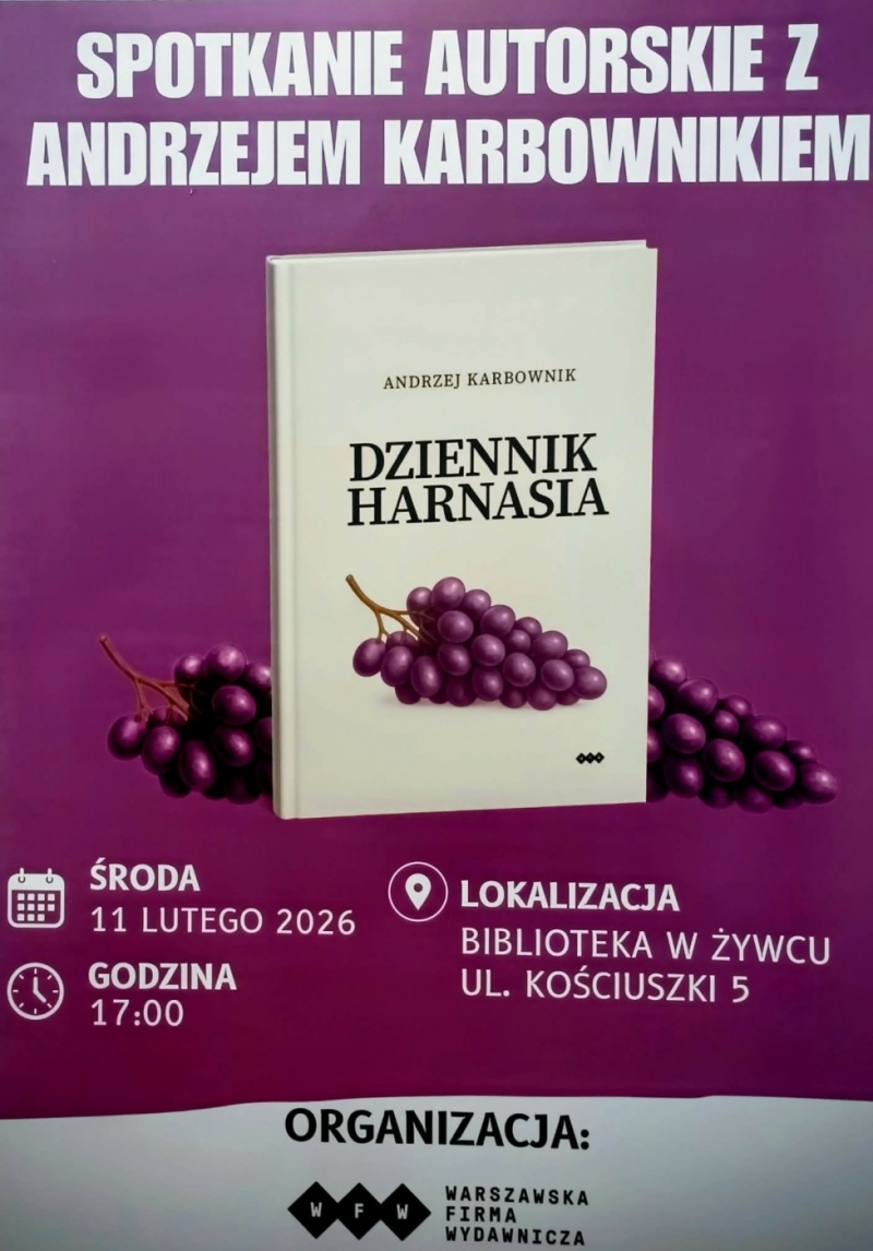 Spotkanie autorskie z Andrzejem Karbownikiem