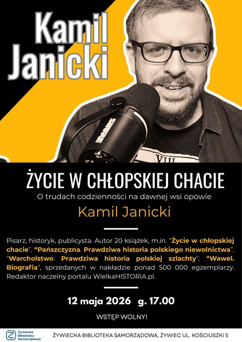 Spotkanie autorskie z Kamilem Janickim