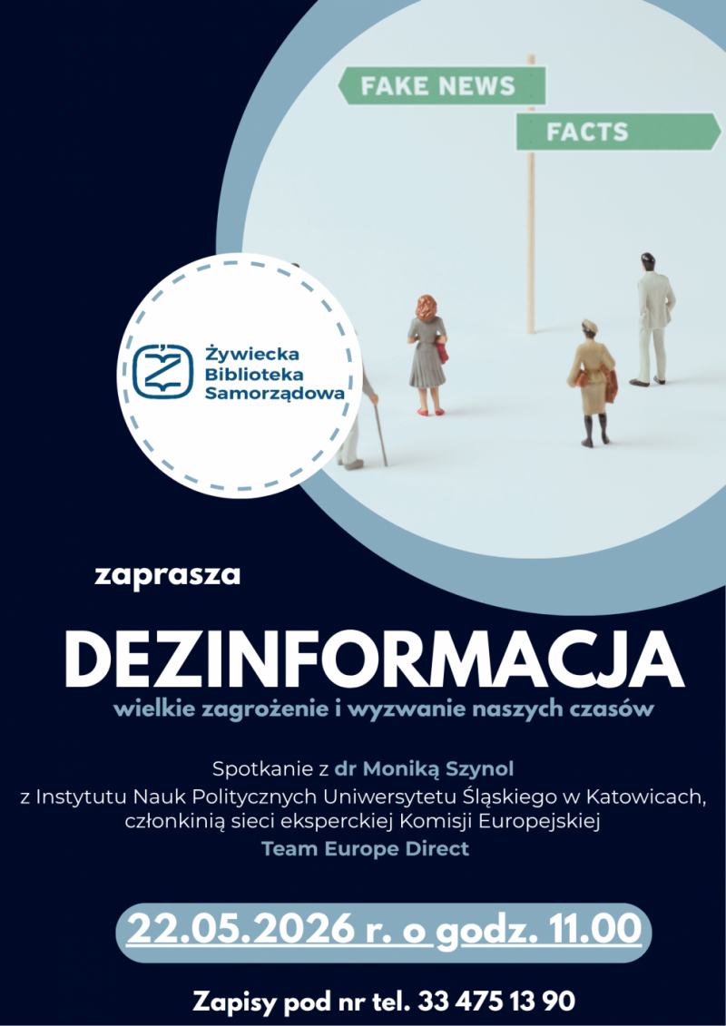 Dezinformacja - wielkie zagrożenie i wyzwanie naszych czasów!