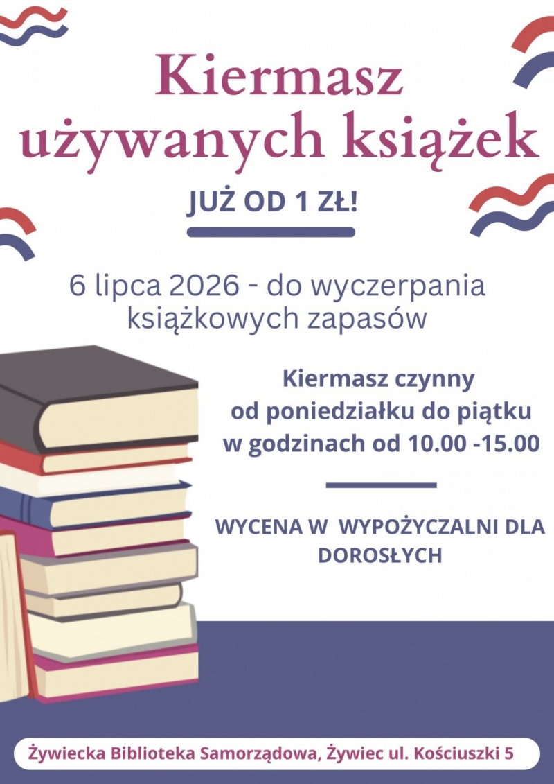 Kiermasz książek oraz inne lipcowe zaproszenia!