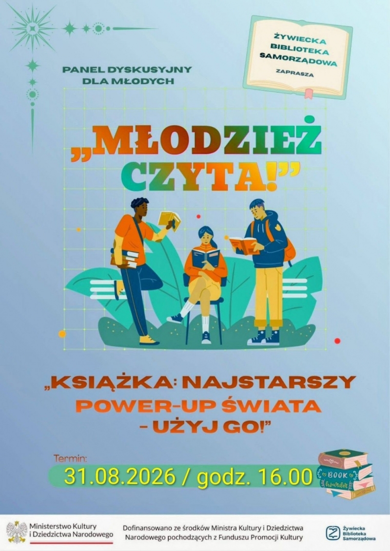 Młodzież czyta! - drugie otwarte spotkanie dyskusyjne dla młodych!